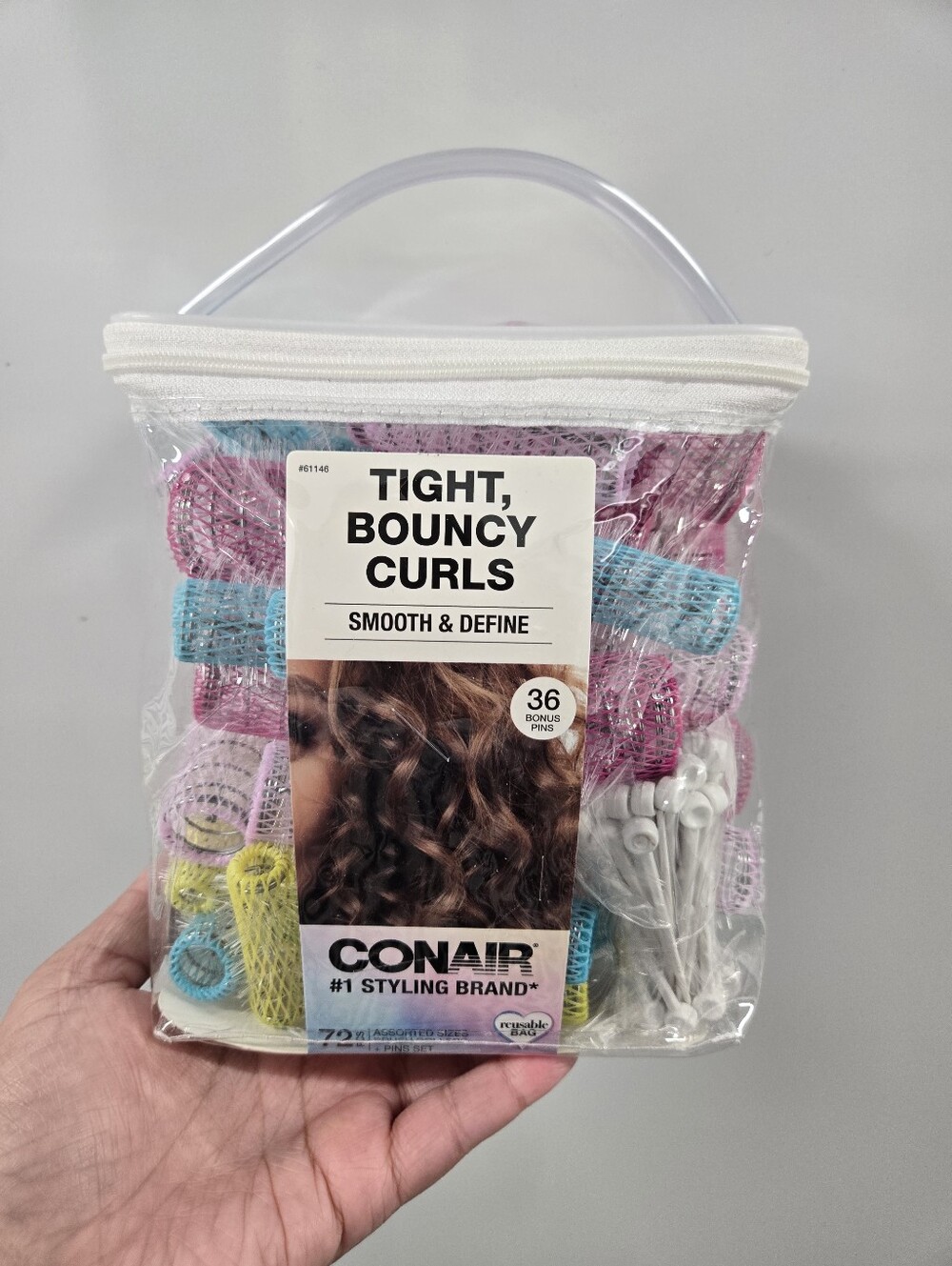Conair Tight Bouncy Curls Hair Rollers - Multicolor